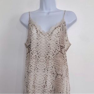 Rachel Zoe Snakeskin Tank Top